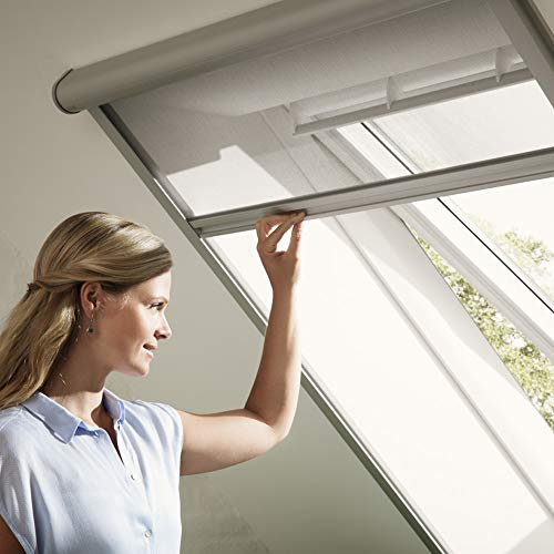 Original Velux Insektenschutz-Rollo für GGL/GTL/GPL/GHL/GGU/GTU/GPU/GHU U04 für max. Dachausschnitt Breite 128 cm x 160 cm Höhe/ZIL UK04 0000