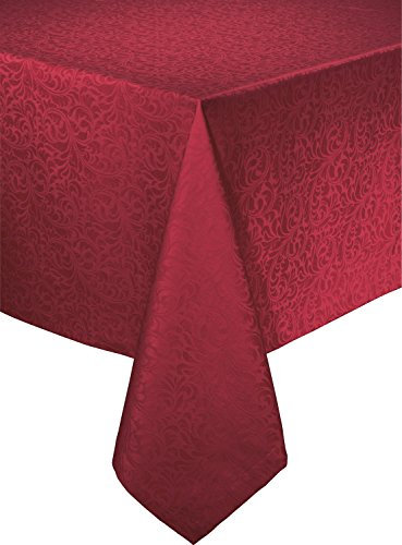 Erwin Müller Tischwäsche, Tischdecke Uni, Serie Hamm Rubin Größe oval: 160x220 cm - mit hochwertigem Kuvertsaum und Fleckschutz ausgerüstet