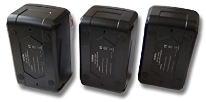 vhbw 3X Batterie Compatible avec Milwaukee HD28 H, HD28 CS, HD28 AG, HD28 AG 125, 4933416345 C 12-28 Outil électrique (4000 mAh, Li-ION, 28 V)