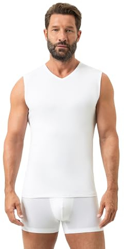 Mey Tagwäsche Serie Dry Cotton Herren Shirt o.Arm Weiss L(6)