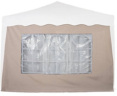 INSTENT® Basic Seitenwand/Seitenteil für Pavillon 3x3m mit Fenster oder Reißverschluss, wasserabweisend und atmungsaktiv, Farbwahl, für Festzelt, Partyzelt