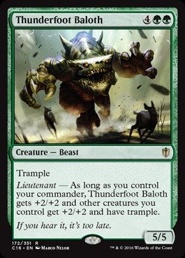 Magic: the Gathering - Thunderfoot Baloth (172/351) - Commander 2016