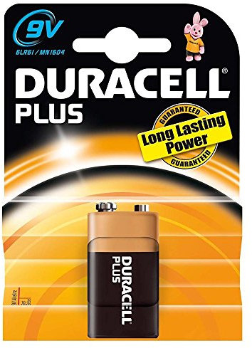 Duracell Batterie 6LR61 Plus da 9 V