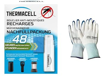 Thermacell Recharges Anti-moustiques, Pack de 48 Heures, Contient 12 Tapis répulsifs, 4 Cartouches de Carburant, Compatible avec Tout Produit Thermacell alimenté par Carburant, sans Spray, Parfum,