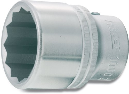 HAZET Steckschlüsseleinsatz 1000AZ-1.3/4, 3/4 Zoll (20 mm) Vierkant | 3/4 Zoll (20 mm) Vierkant hohl, Antrieb 3/4 Zoll (20 mm) Vierkant hohl, Abtrieb Außenprofil Doppelsechskant, Chrom-Vanadium