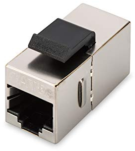 DIGITUS Connecteur Keystone Cat-5e blindé - 2x RJ45 femelle - 100 MHz 1GBase-T classe D - boîtier métallique