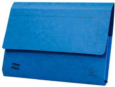 Exacompta Europa FC Blau Klassisch A4 32 mm 200 Blatt 10 Fächer Pappe Ordner Mappe