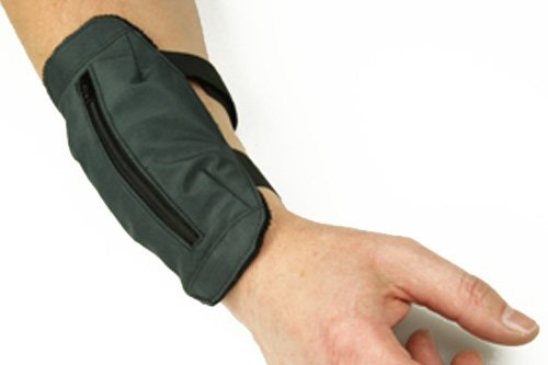 ANDREAS WIPPER Schlüsseltasche Black Edition für Unterarm (Handgelenkumfang: ca. 16 cm bis ca. 25 cm)