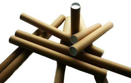 Globe Packaging 2 x A1 Postal Poster Tube Roll 630mm x 45mm (25) + END CAPS
