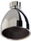 Siroflex 2765/S Cabezal de ducha con rótula de latón cromado Made in Italy | Cabezal de ducha de cromo negro | Cabezal de ducha resistente a la cal | Con reductor de caudal para el ahorro de agua
