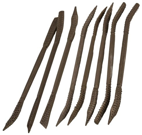 artdee 8-tlg. Riffelraspel Set für Speckstein, Ton & Gips – Feilen-Set zur Detail-Bearbeitung & Bildhauen – Hochwertiges Specksteinwerkzeug