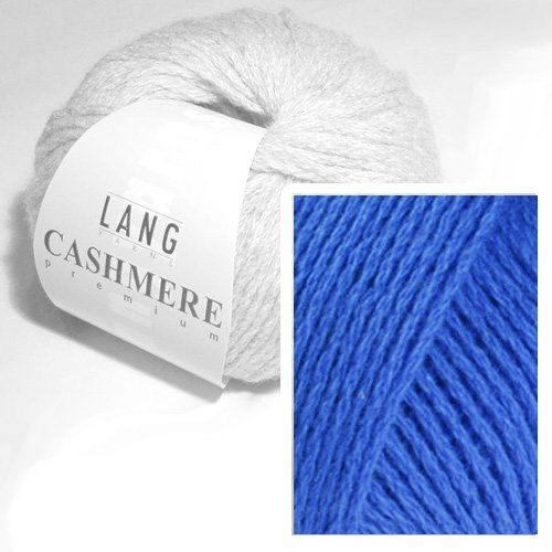 Lang Yarns - CASHMERE PREMIUM - Farbe 0006 Royal - 100% Kaschmirwolle (25 Gramm – 1 Knäuel)