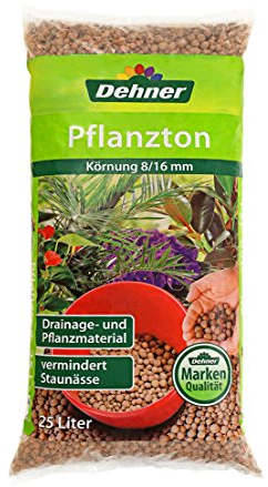Dehner Pflanzton, 25 l, Körnung 8/16 mm