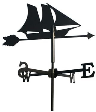 Girouette Bateau en fer forgé petit modèle