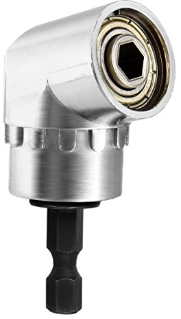 Qibaok 105 °Extensión ángulo de 1/4 de pulgada de 6 mm hexagonal Broca de destornillador de socket adaptador de portabrocas