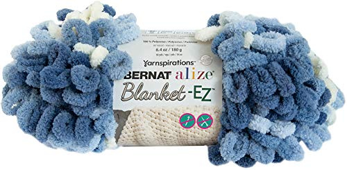 Bernat Alize Blanket-EZ Yarn, Denim Blues