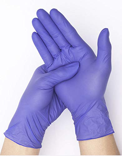 Guanti in nitrile-guanti in vinile medico senza lattice, 100 pezzi per (L)
