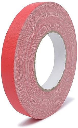 gws Gewebeklebeband 1 Rolle, premium Panzertape in Profi-Qualität mit Natur-Kautschukkleber, Wasserdicht, Breite: 19mm Länge: 50m, Farbe: Rot
