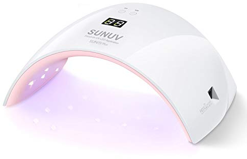 SUNUV Nageltrockner LED UV, Lampe für Gelnägel,30s/60s Timer, Infrarot Sensor, LCD Display, Geeignet für alle Gel, für Maniküre/Pediküre Nail Art Hause Salon, Geschenk für Frauen