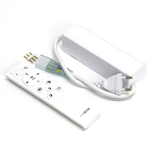 FOLGEMIR Transformateur LED 220V 250W dimmable sans scintillement avec télécommande sans fil 2.4G, 3 pin LED alimentation, Protection contre les courts - circuits