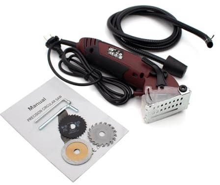 Toplionace Multifunktionale Kreissäge, Elektrische Tragbare Schneidsäge Mini Metallsäge Holz Kunststoffschneider 400W 3400RPM Max. Tiefe 12MM