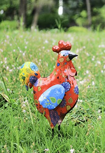 Farmyard Stacey the metal hen - hand crafted garden sculpture Chicken Hen Outdoor Decoration
