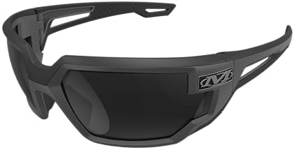 Mechanix Wear: Vision Type-X Safety Glasses with Advanced Anti Fog, Scratch Resistant, Black Frame, Protective Eyewear, Lightweight Glasses, Ventilated Temples, For Outdoor Use (Smoke Lens)