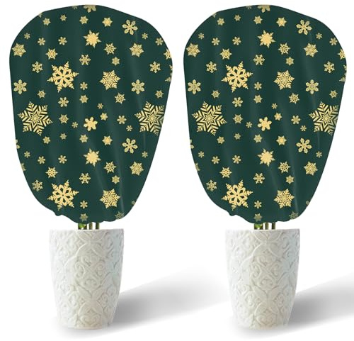 DEWUR 70 g/m² de forro polar decorativo para invierno, 90 x 110 cm, protección invernal para plantas en macetas, protección contra heladas, plantas de invierno, saco de yute para plantas de olivo