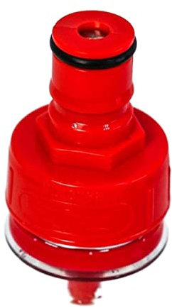 ATUMY Heimbrau-Sets Druckminderer Karbonisierungsverschluss PET-Flaschen-Gegendruckfüller Corny Keg Ball Lock(Red)