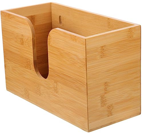 LAPYAPPE Papiertuchhalter Zur Wandmontage Aus Holz Für Badezimmer Küche Schlafzimmer Holz Handtuchhalter Mit Ablage Für Papiertücher Platzsparend Und Langlebig