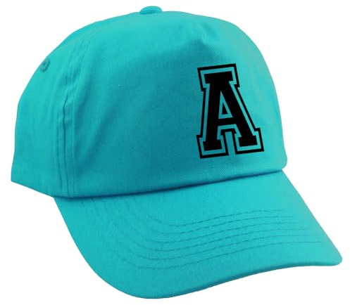 Elefantasie Personalisierte Cap für Kinder Baseball Kappe mit Anfangsbuchstabe Großbuchstabe Bedruckt für Jungen und Mädchen