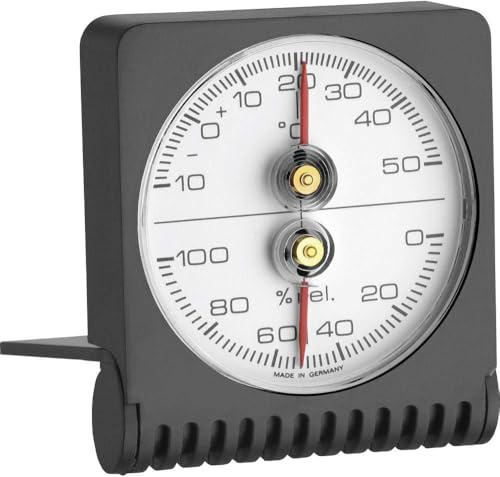 TERMOMETRO CON IGROMETRO ANALOGICO (NO PILE) TASCABILE RICHIUDIBILE  MADE IN GERMANY 