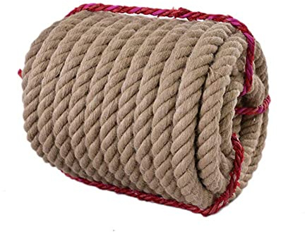 Cuerda, Cordel, Cuerda de cáñamo, Cuerda de Yute Gruesa, Hilo de Yute Natural de Alta Resistencia, for Manualidades, jardinería, Embalaje, Supervivencia y decoración del hogar.(8mm)