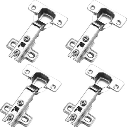 behone 4 pieza bisagras de puerta,Bisagras de armario,Bisagras armario dormitorio,Adecuado para armarios de cocina y armarios roperos