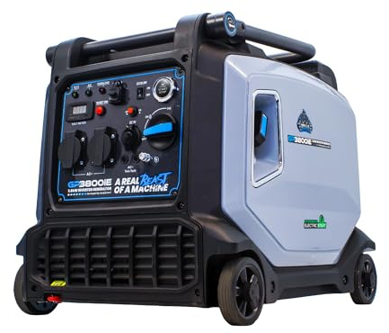 Equip2clean Gorilla Power 3800W Suitcase Inverter Generator | Petrol Powered | Electric Start | Portable Generator for Home & Outdoors | Lightweight | Includes Wireless Remote Start | GP3800iE