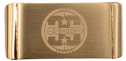 ROUHO Rostfritt Stål Klockbandhållare - Rem Fästanordning Loops & Fastningsringar för Cosio G-shock DW5600/5000/5036/6900/GW-M5610/GWM-B5000-Guld 22mm