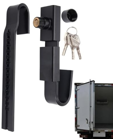 Shipping Container Lock - Truck Cargo Security Lock, Adjustable Steel Tool with 3 Keys, Heavy Steel Anti Theft Mechanism, Ideal for Logistics Warehouse Storage Transportation