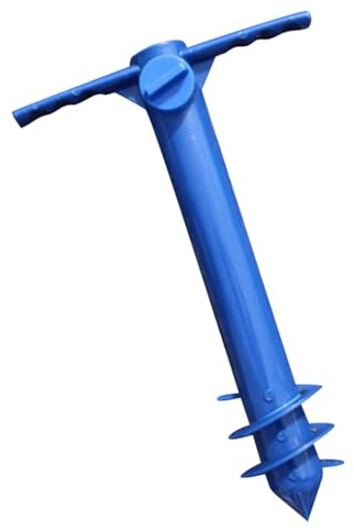 IWOWHERO Base per Ombrellone da Spiaggia Stabile in Plastica Blu, Supporto Portaombrellone Portatile per Ombrelloni da Giardino e Ombrelloni da Esterno, Base Resistente al Vento Adatta
