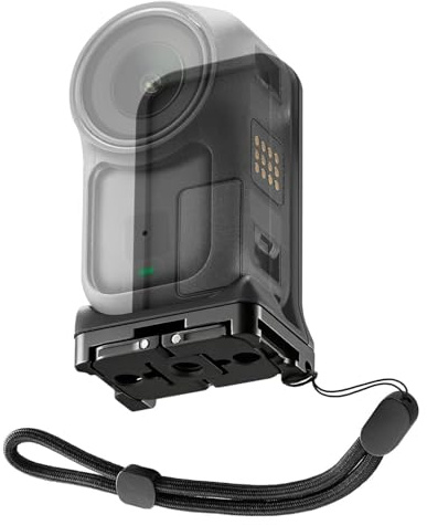 K&F CONCEPT Adaptateur Vertical Magnétique Compatible Osmo Nano/Xtra Atto | Support double griffe pliable, connecteur vis 1/4, support POV mains libres compatible vlogging DJI Osmo Nano, PP23