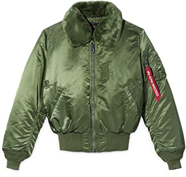Alpha Industries Men's B-15 Flight Jacket (XL, Sage)