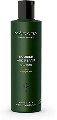 MÁDARA Organic Skincare | Shampoo Nutriente e Riparatore - 250 ml, Con Ortica del Nord e Mele Cotogne, Nutriente, Setoso, Previene la rottura, Vegano, Certificato Ecocert, Packaging riciclabile.