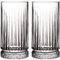 Pasabahce 520015 Lot de 2 verres à long drink, style rétro et aspect cristal, pour cocktail, jus, eau, boissons, highballs lourds, hauteur : 15 cm, volume : 445 ml