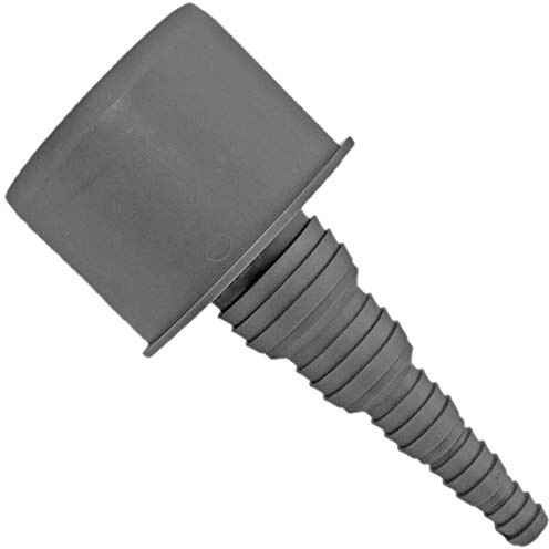 MegaHaustechnik HT Universal Schlauchanschlußstück mit Steck-Ende für DN50 Rohrmuffe, mit Schlauchtüllen Außendurchmesser 10 12 17 20 27 mm Adapter Übergang Anschluss Abwasser Rohr Abfluss Ablauf