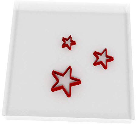 Mini/Tiny Star Set of 3 Value Fondant Cutter 1.5CM + 2CM + 3CM 2