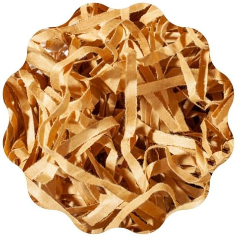 TELECAJAS | Relleno Ecológico de Papel Kraft Triturado en forma de Viruta - Protección Sostenible para Embalaje - Color Marrón | En Caja de 55x40x20 cms - Peso: 2 kg