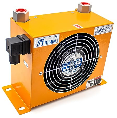 Toplionace AJ0607T-CA Radiatore Aria Idraulico, Scambiatore di Calore Raffreddamento Olio Radiatore Olio Raffreddato ad Aria (CC 12V)