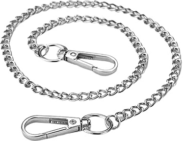 ASYKNM Edelstahl-Kette mit Geldbörse und Brieftasche, cooles Design mit Punk-Schlüsselanhänger für Biker und Trucker, geeignet als Jeans- oder Hose-Kette, für Männer und Frauen, Länge 53 cm.