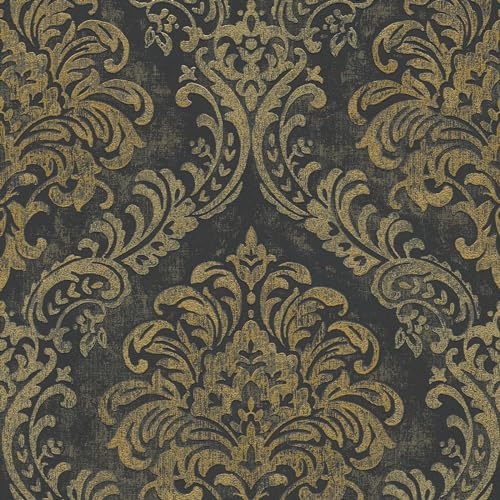BRICOFLOR Papier peint Metropolitan (noir doré)