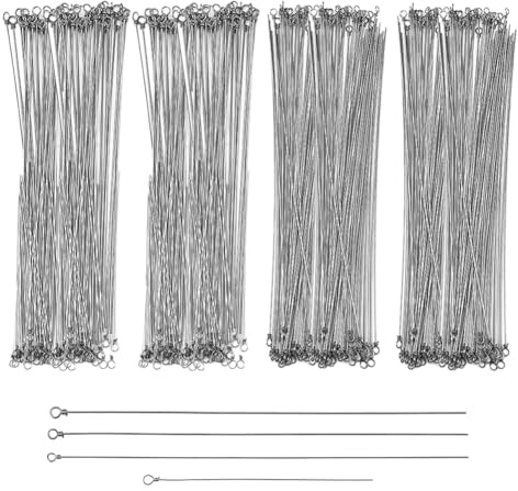 SUPERFINDINGS 100 stycken 8,7 16 cm rostfritt ståltrådsspinnarstång för tillverkning av fiskedrag