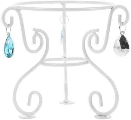 Sosoport Blick Auf Den Ständer Für Kugeln Eisenkugelständer Kugelhalter Schmiedeeisen-Ausstellungsständer Kristallkugelständer Glasschüssel Ring Metall-Eierständer